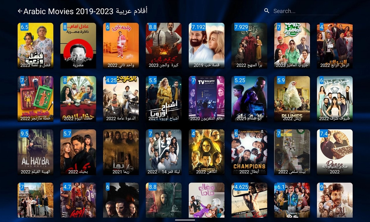 6-2- All IPTV Player App -Movies List Screen